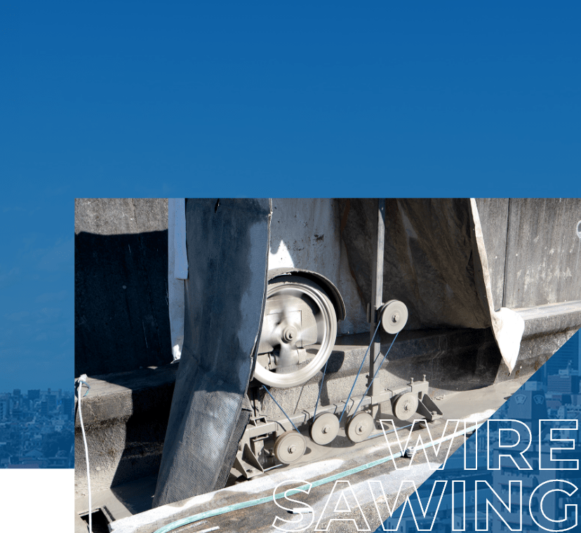 ワイヤーソーイング工法のメインイメージ